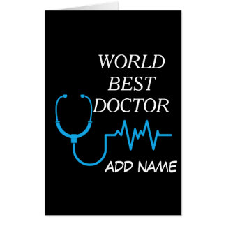 Best Doctor Ever Appreciation Personalized Gifts Card