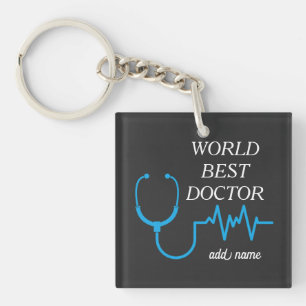 Best Doctor Ever Appreciation Personalized Gifts Keychain