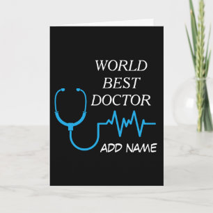 Best Doctor Ever Appreciation Personalized Gifts Thank You Card