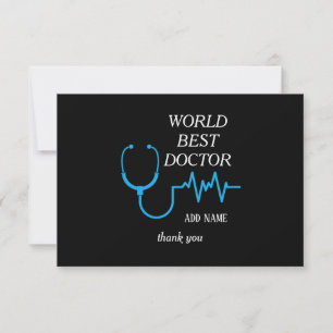 Best Doctor Ever Appreciation Personalized Gifts  Thank You Card