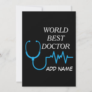 Best Doctor Ever Appreciation Personalized Gifts Thank You Card