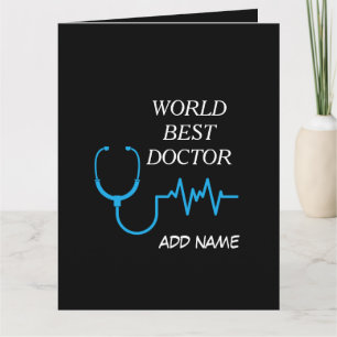 Best Doctor Ever Appreciation Personalized Gifts  Thank You Card