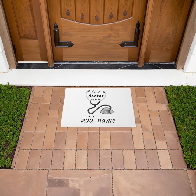 Best Doctor Ever Appreciation Thank You Doctor Doormat (Outdoor)