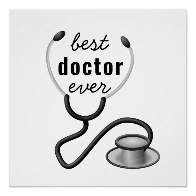 Best Doctor Ever Appreciation Thank You Doctor Poster (Front)