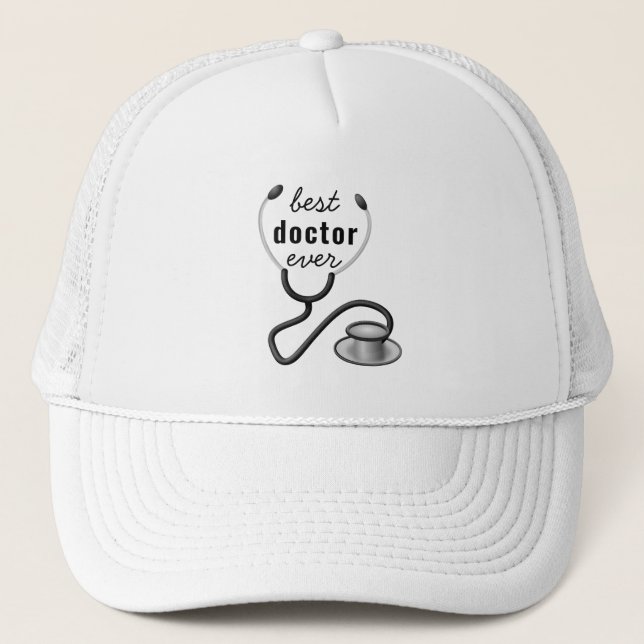 Best Doctor Ever Appreciation Thank You Doctor Trucker Hat (Front)