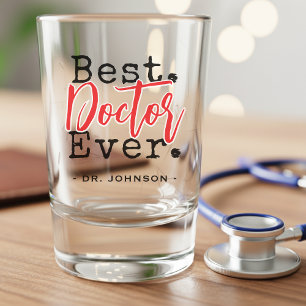 Best Doctor Ever Red Shot Glass