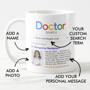 Personalized Travel Thermos or Ceramic Mug for Doctor Hot or Cold