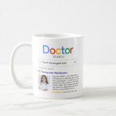 Best Doctor Ever Search With Photo & Message Coffee Mug (Left)