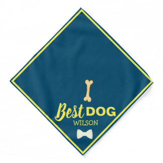 Best Dog Bandana | Custom Name & Photo