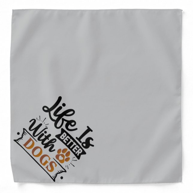 Best Dog Bandana | Custom Name & Photo (Front)