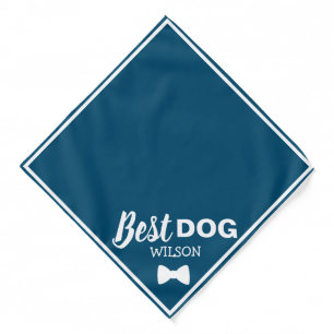 Best Dog Bandana   Custom Name & Photo