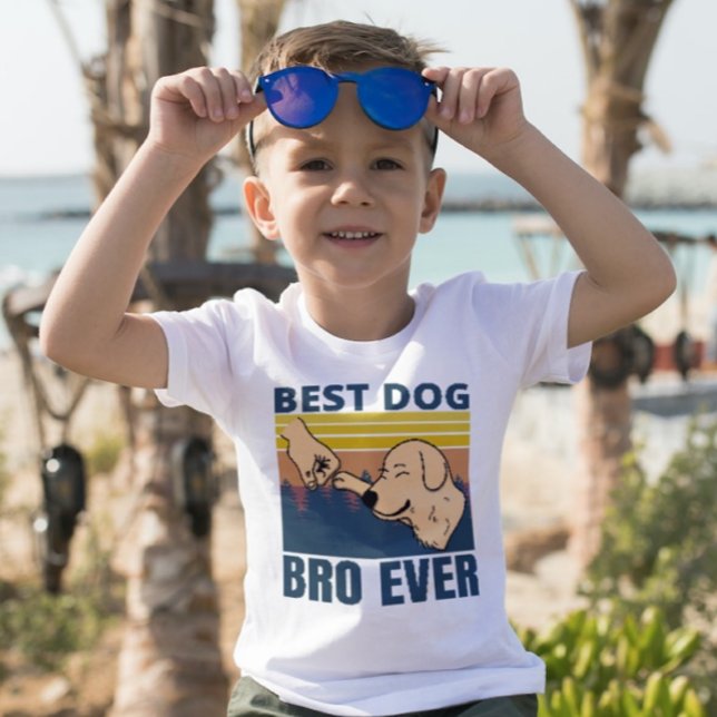 best dog bro ever - dog lover T-Shirt (Creator Uploaded)