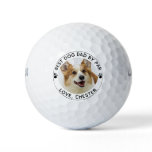 BEST DOG DAD BY PAR Paw Print Photo Golf Balls BEST DOG DAD BY PAR Paw Print Photo Golf Balls