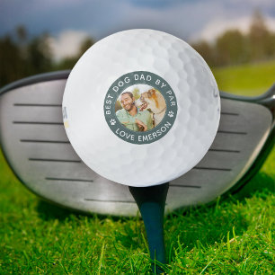 Best Dog Dad By Par Photo Golf Balls