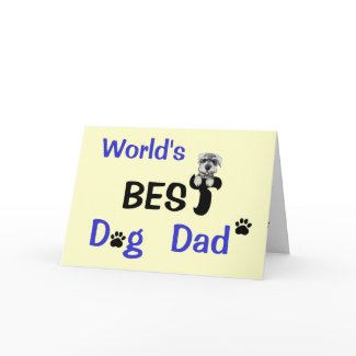 Best Dog Dad zazzle_card