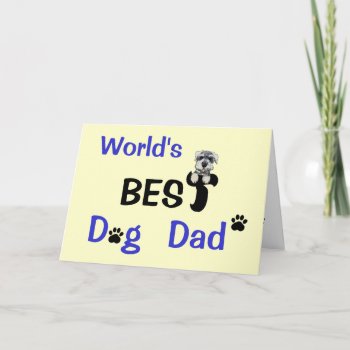 Best Dog Dad Card by turtle_love at Zazzle