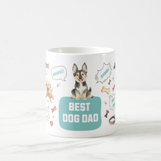 Best Dog Dad Coffee Mug (Center)