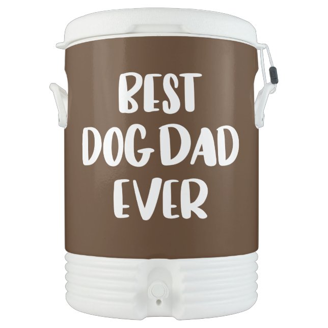 Best Dog Dad Ever Beverage Cooler (Front)