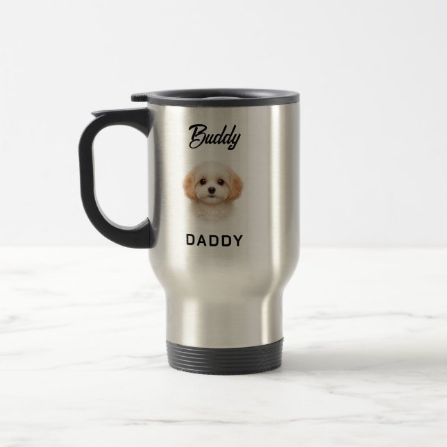 Best Dog Dad Ever | Custom Father’s Day Travel Mug (Left)