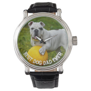 Best Dog dad Ever Custom Photo, dad gift, Watch