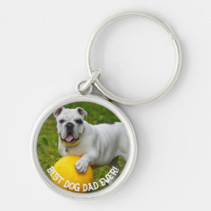 Best Dog dad Ever Custom Photo keychain, dad gift, Keychain