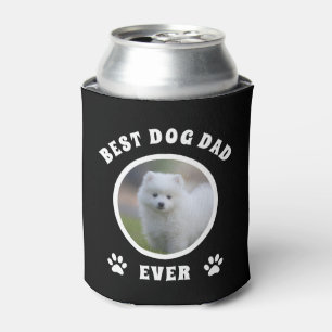 Best Dog Dad Ever Custom Photo Personalized Can Cooler