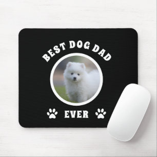 Best Dog Dad Ever Custom Photo Personalized Mouse Pad