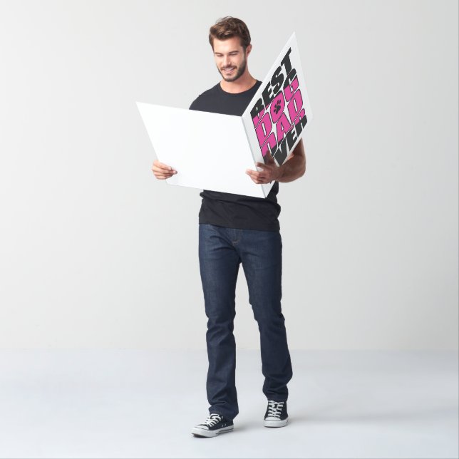 Best Dog Dad Ever Extra Large Father’s Day Card (In Situ)