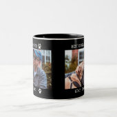 Best Dog Dad Ever Father's Day Custom Photo  Two-T Two-Tone Coffee Mug (Center)