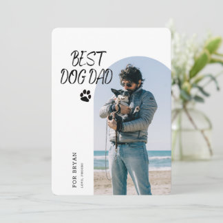 Best Dog Dad Ever | Father's Day Photo Card