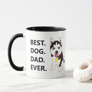 Best Dog Dad Ever - Husky Puppy Mug
