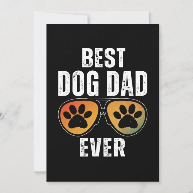 BEST DOG DAD EVER INVITATION (Front)