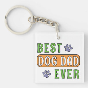 Best Dog Dad Ever Keychain