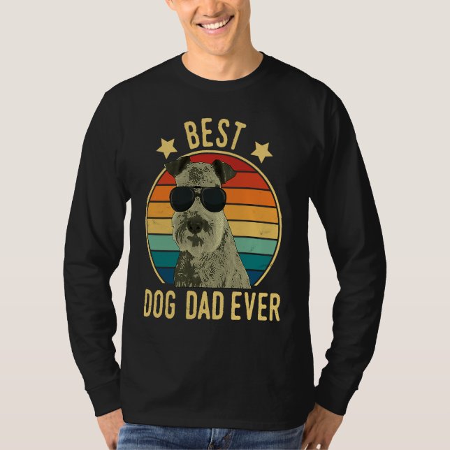 Best Dog Dad Ever Lakeland Terrier Father's Day T-Shirt (Front)