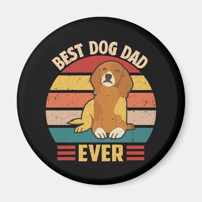 Best Dog Dad Ever  Magnet (Front)