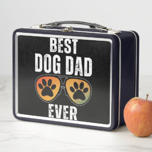 BEST DOG DAD EVER METAL LUNCH BOX