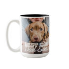 Best Dog Dad Ever Modern Custom Photo and Dog Name
