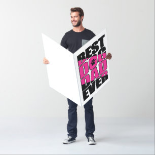 Best Dog Dad Ever Oversized Father’s Day Card