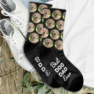 Best Dog Dad Ever Personalized Pet Photo Socks