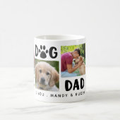 BEST DOG DAD EVER Photo Collage Personalized Coffee Mug (Center)