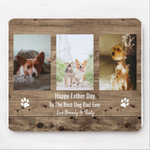 Best Dog Dad Ever Photo Fathers Day Mouse Pad