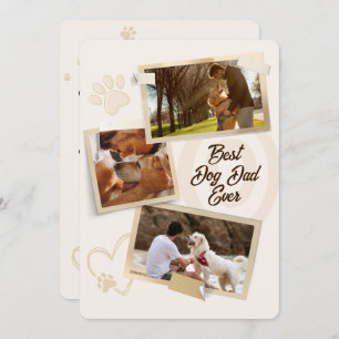Best Dog Dad Ever Photo Holiday Cards