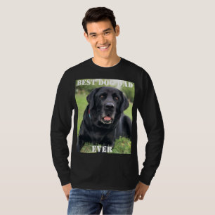 Best Dog Dad Ever Photo Puppy Gifts Fun Pet  T-Shirt