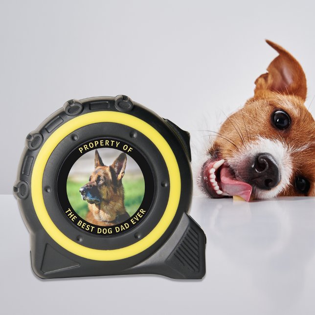 Best Dog Dad Ever Photo Tape Measure (Creator Uploaded)