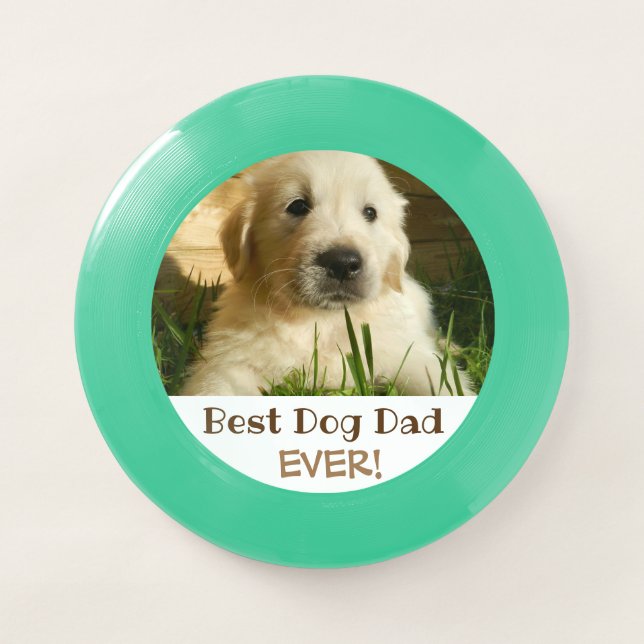 Best Dog Dad Ever Photo Wham-O Frisbee (Front)