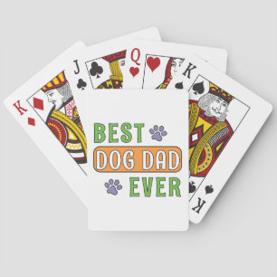 Best Dog Dad Ever Poker Cards