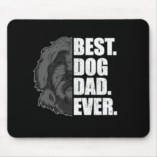 Best Dog Dad Ever Portuguese Water Dog Lover Pet Mouse Pad