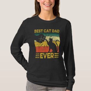 Best Dog Dad Ever Retro Dog Daddy Paw Fist Bump Fa T-Shirt