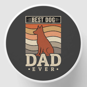 Best Dog Dad Ever Retro Silhouette Mini Candle Favors
