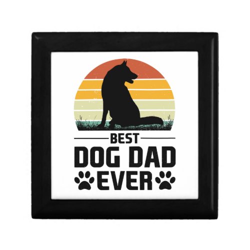 Best Dog Dad Ever T_Shirt 3 Gift Box